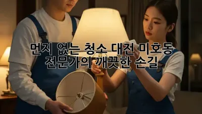 먼지 없는 청소: 대전 미호동 전문가의 깨끗한 손길