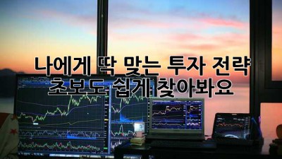 나에게 딱 맞는 투자 전략, 초보도 쉽게 찾아봐요!
